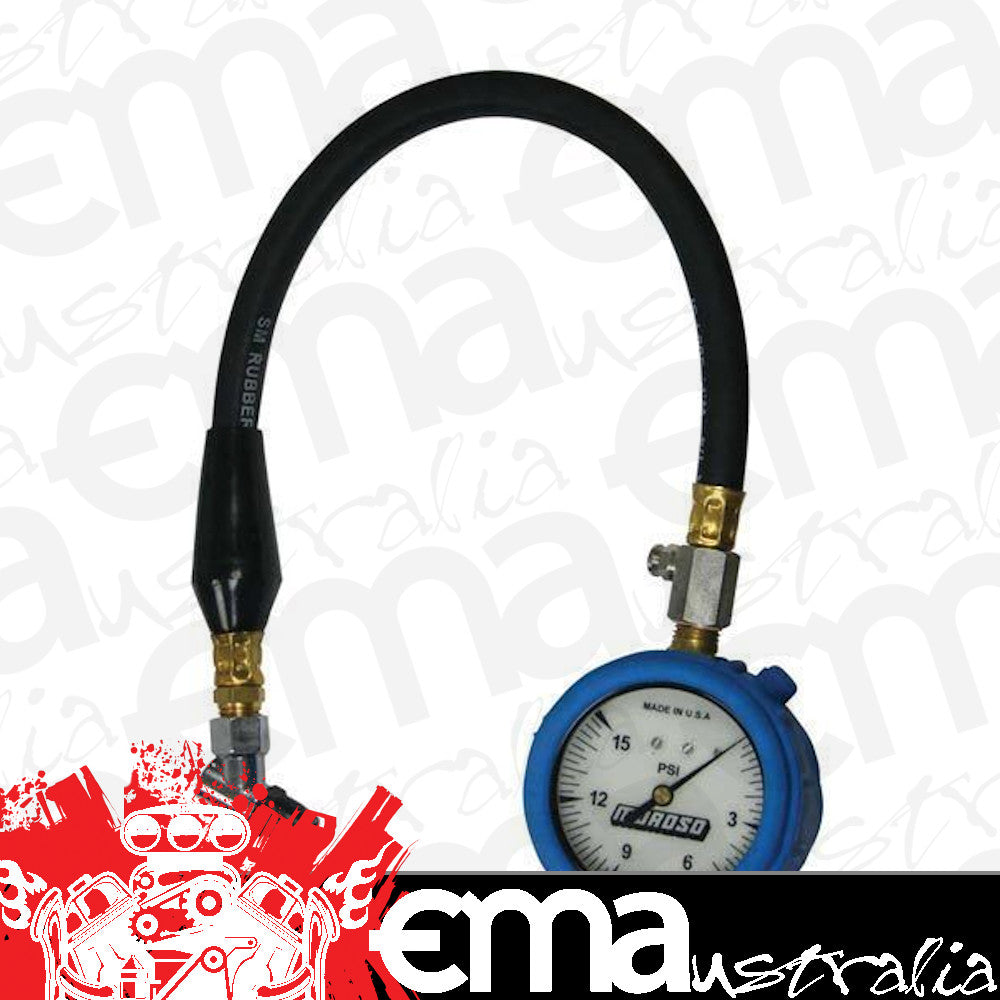 Moroso MO89582 Lighted Tyre Pressure Gauge Dial Type 0-15 PSI Accurate To 2-1/2%