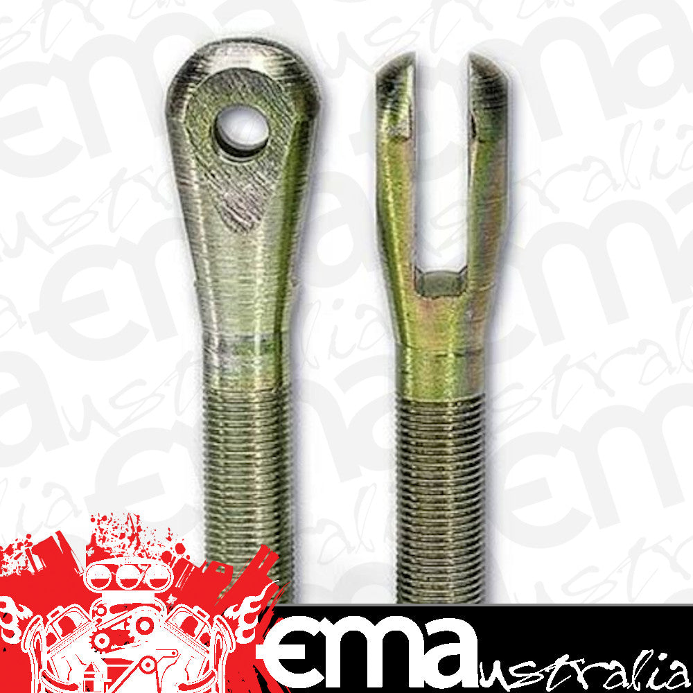 Moroso MO90770 Clevis Ends 1/2'-20 Thread On Shank 5/16' Bolt Holes 1/4' Slot Pair