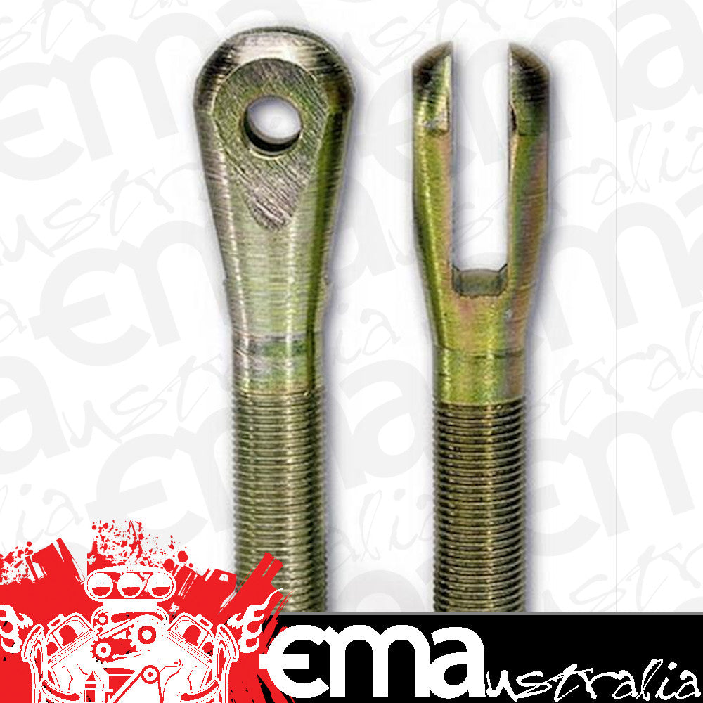Moroso MO90780 Clevis Ends 5/8"-18 Thread On Shank 3/8" Bolt Holes 3/8" Slot