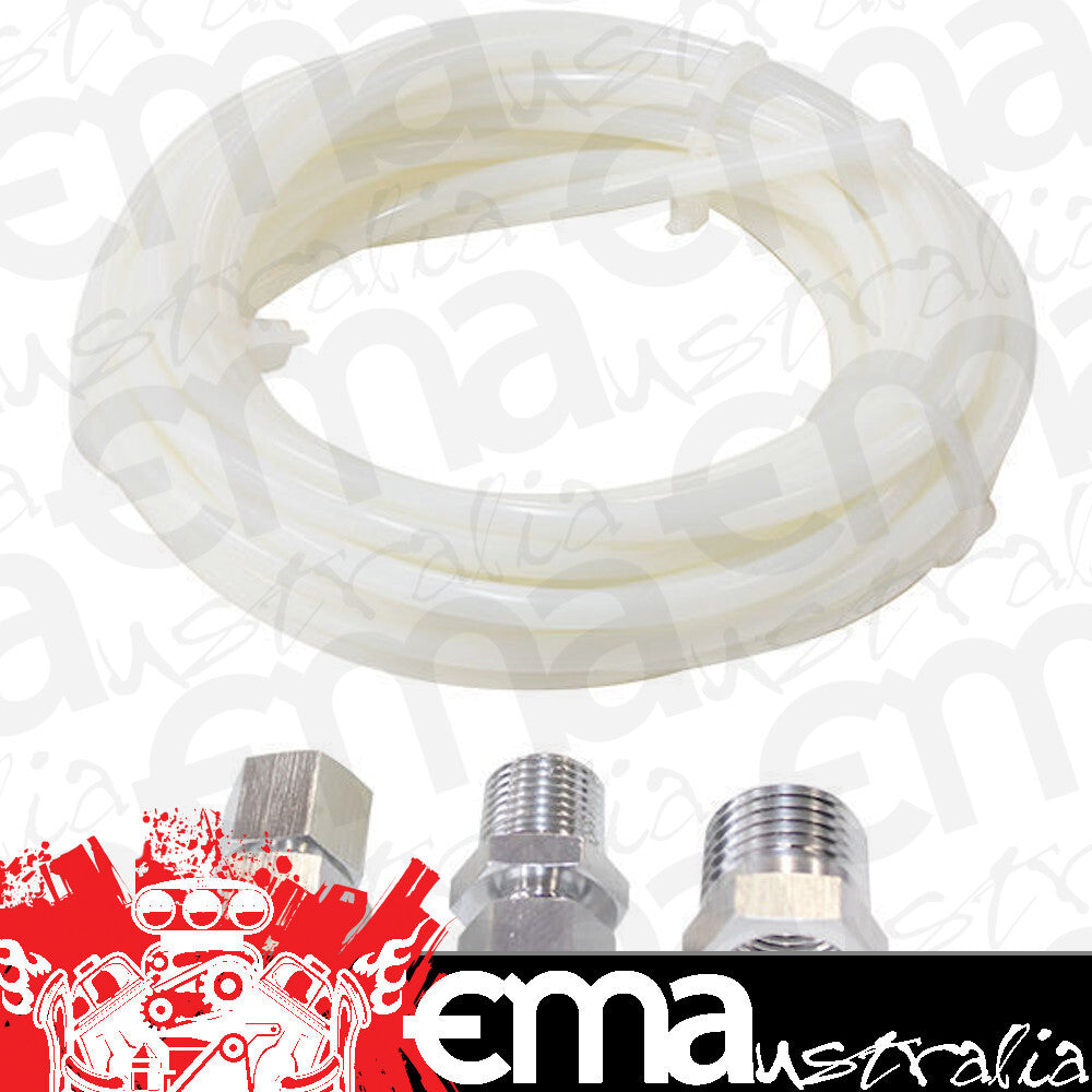 Most mechanical pressure gauges, not for use on brake, nitrous or fuel pressure gauges.Supply Line Type: Tubing 12-Ft Nylon 1/8" Dia incl Fittings Aeroflow Performance Products