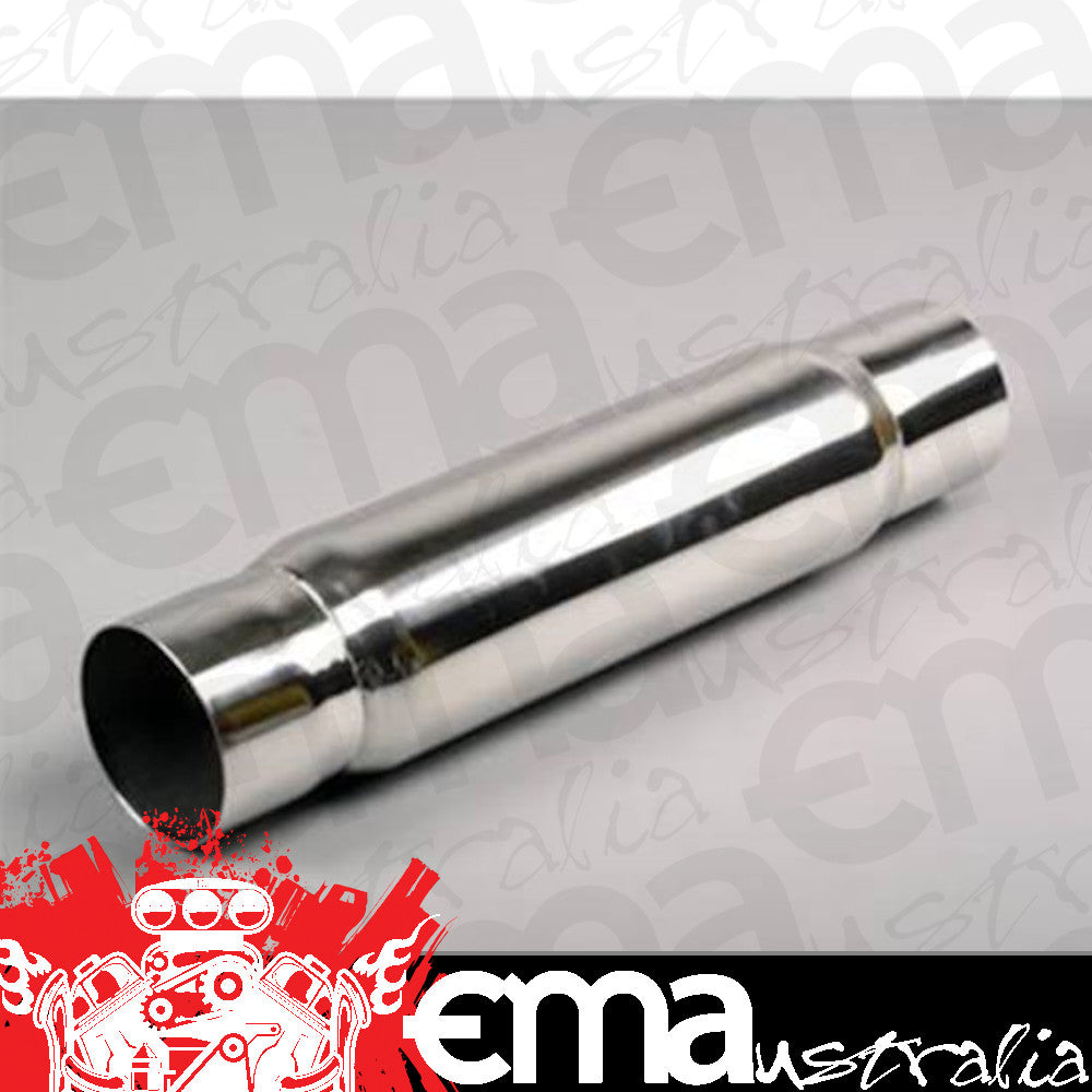 Moroso MO94056 Muffler Spiral Flow Stainless Steel Polished 3 1/2 In. Inlet/Outlet 16 In. Length 4 In. Diameter (each)