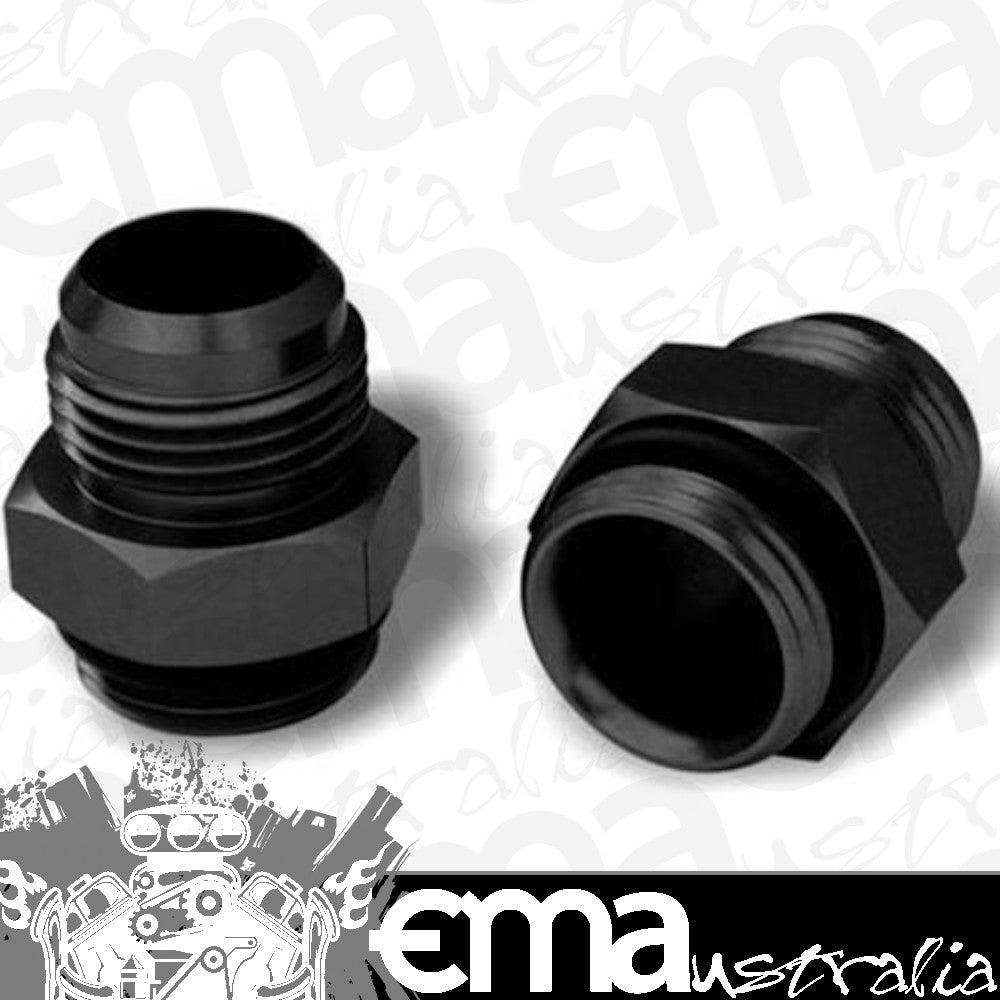 Moroso MO97641 Fitting Straight Male -12 An To Straight Cut Male -12 An O-Ring Aluminium Blue Anodized (each)