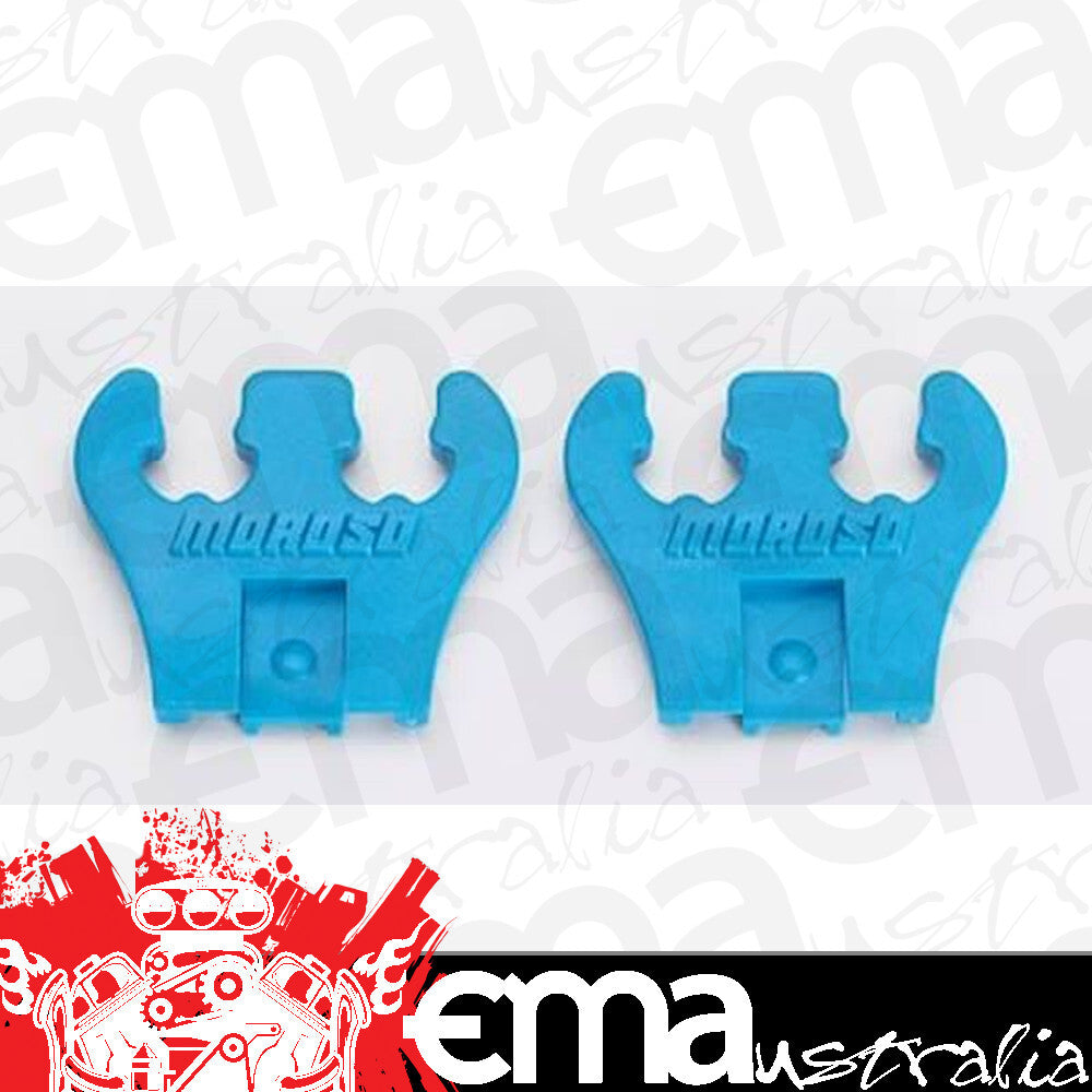 Universal 7-9mm Plug Wire Diameter Wire Separator Material: Polymer Replacement Loom 2 Hole Blue 1 Pair Moroso MO97830