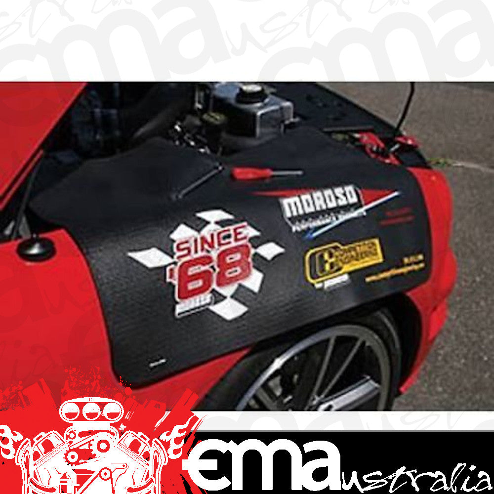 Moroso MO99406 Fender Cover Black RuBBer Non Skid 22" X 34"