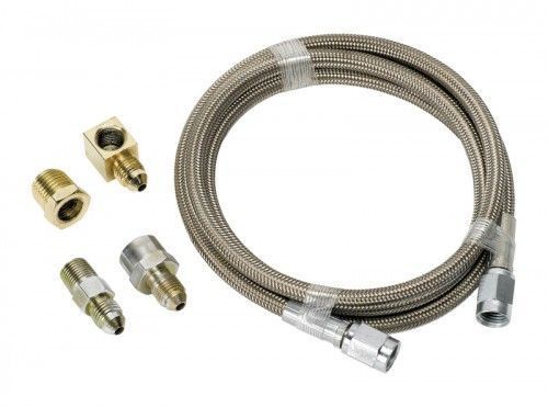 Aeroflow AF30-4003 -4AN x 3Ft Braided SS Line Kitwith Fittings Included