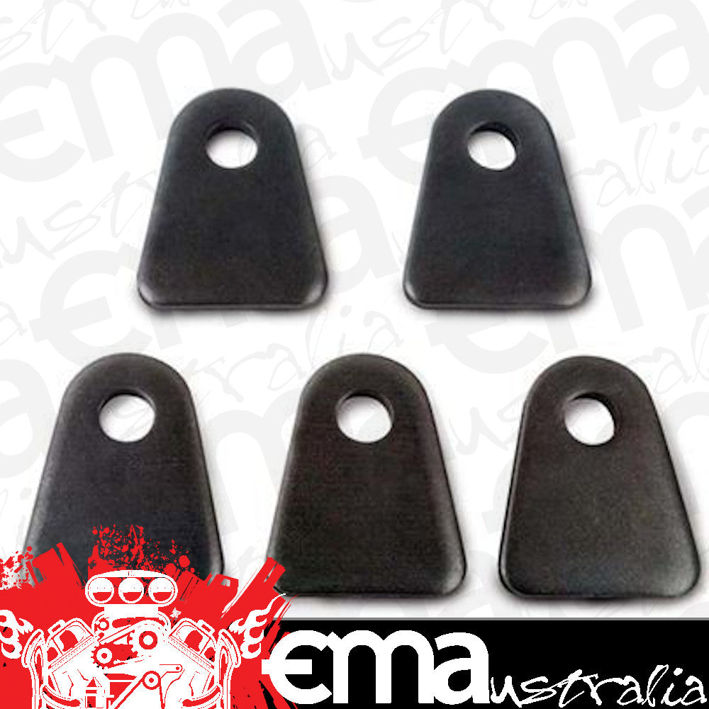 Competition Engineering MOC3425 Brackets Steel Weld-On Bolt-In Belt Mounting Tabs Set Of 5