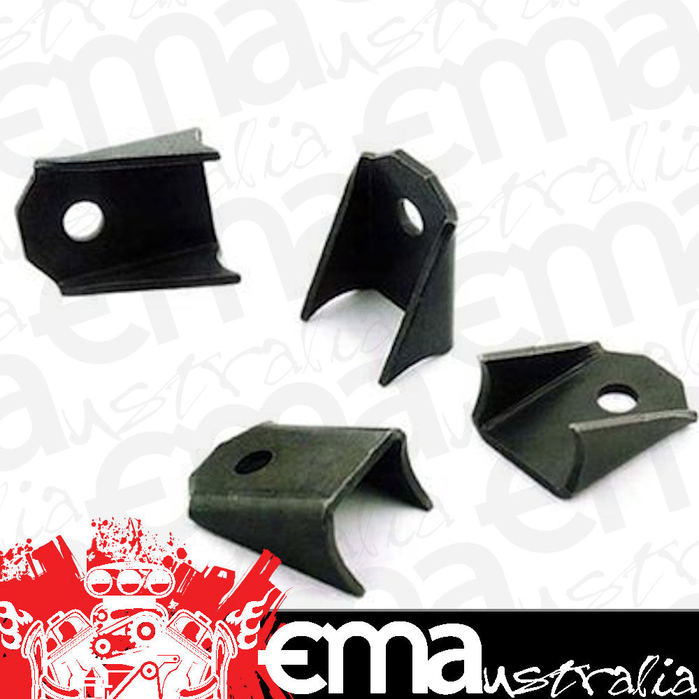 Competition Engineering MOC3430 Universal Bellcrank Tabs; 3/8 In. Mounting; 1/8 In. Cold Roll Steel; 1 7/8 In. Long x 1 In. Side; Qty. 4;
