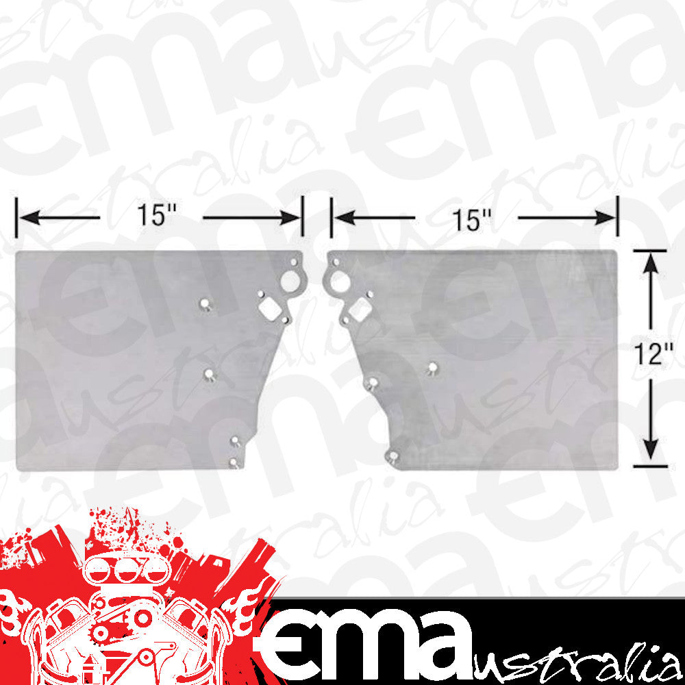 Competition Engineering MOC3995 2 Pce Alloy Front Motor Plate for Chev LS Engine