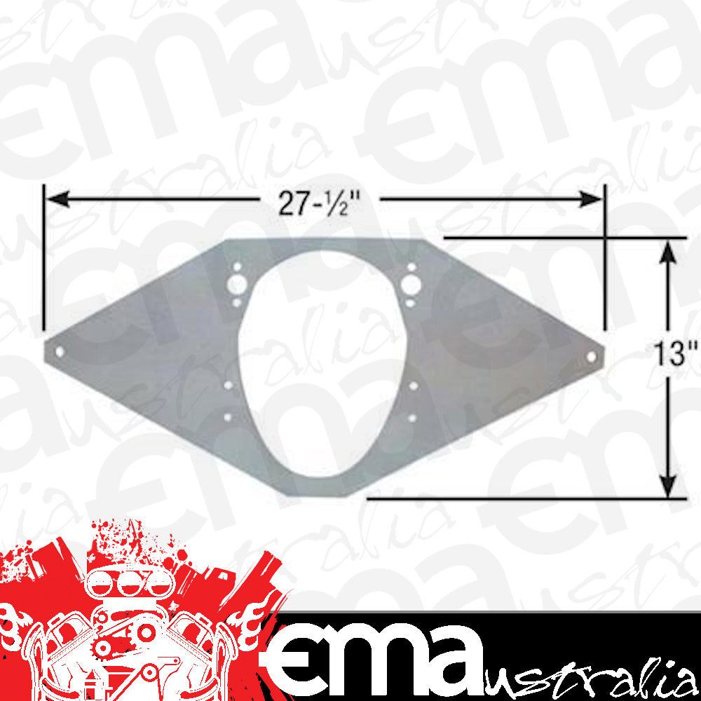 Competition Engineering MOC4003 Motor Plate Front Aluminium 0.250 In. Thick Chevrolet Small Block 90 Degree V6 (each)