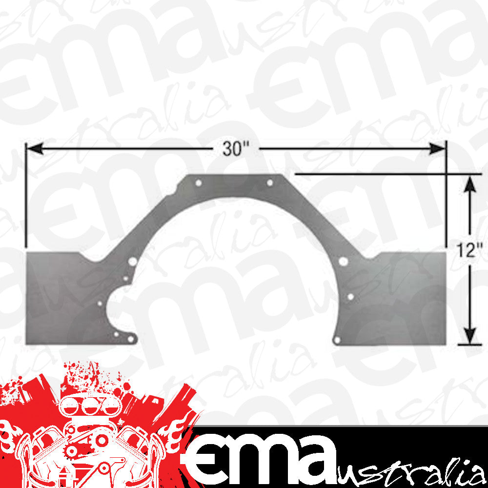 Competition Engineering MOC4024 Motor Plate Mid-Mount Steel 0.090 In. Thick Ford Modular V8 (each)
