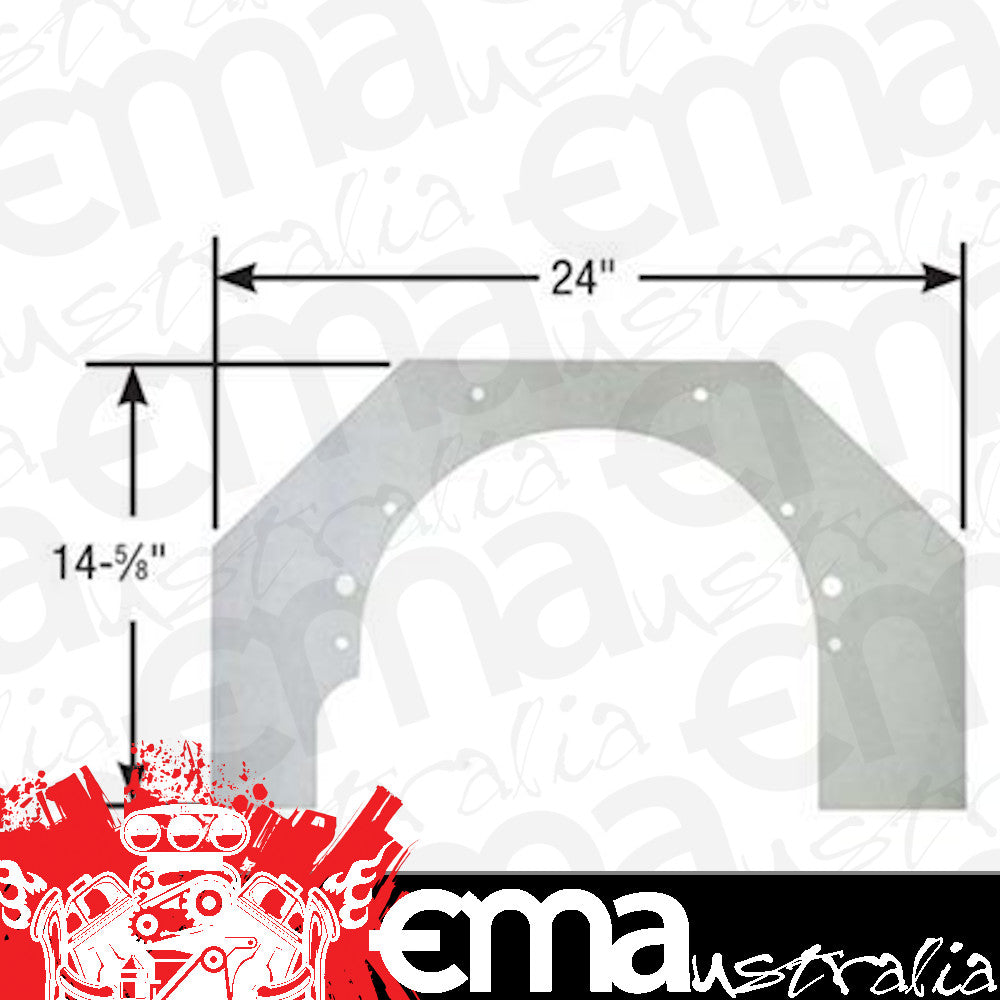 Competition Engineering MOC4025 Motor Plate Mid-Mount Aluminium 0.188 In. Thick Pontiac/Oldsmobile V8 (each)