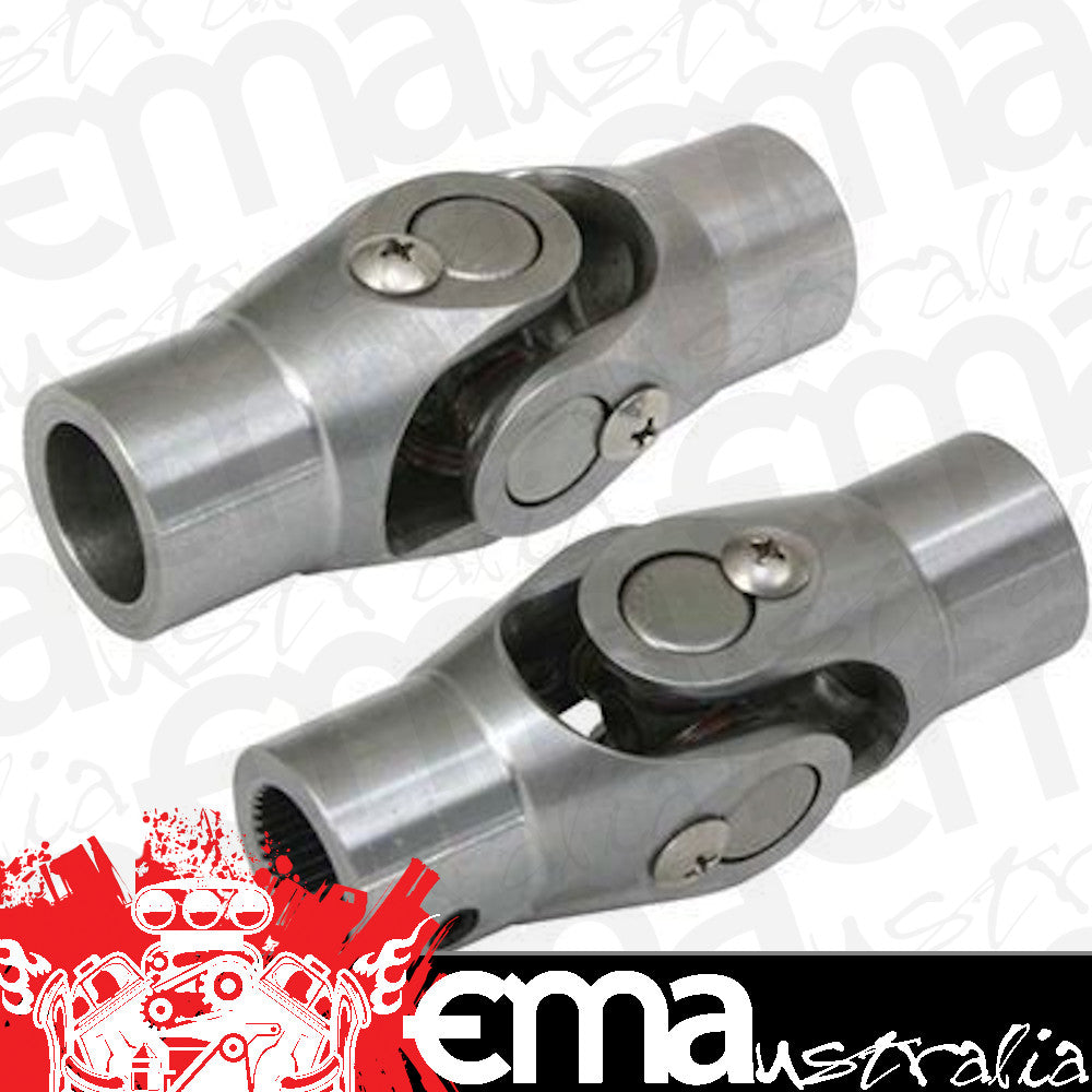 Competition Engineering MOC5070 Steering Universal Joint Standard Chromoly Natural 3/4 In. Smooth Bore 3/4 In. Smooth Bore (each)