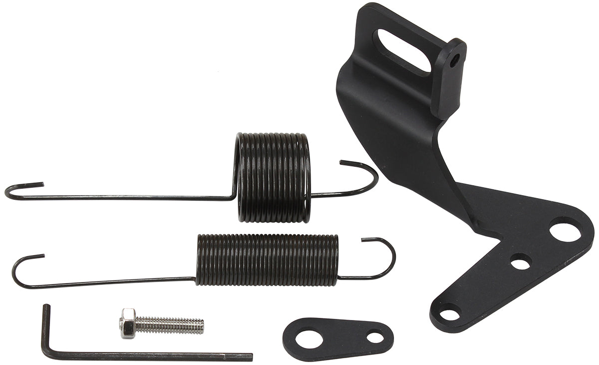 Aeroflow Performance Products AF42-1104BLK Throttle Cable Bracket & Spring Black AF42-1104Blk