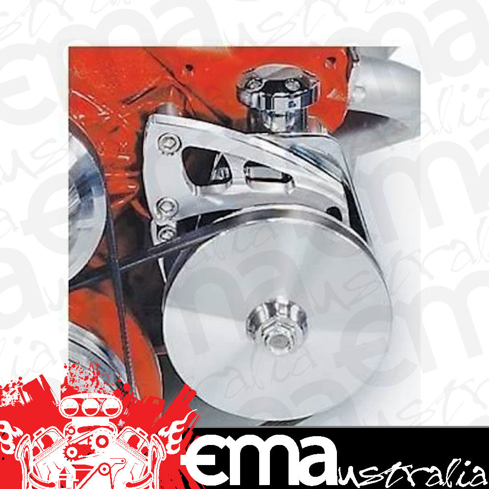 Chev Small Block, See notes. Power Steering Pump Model: Saginaw P series Performance Bracket SB Long Water March Performance Products MPP20160