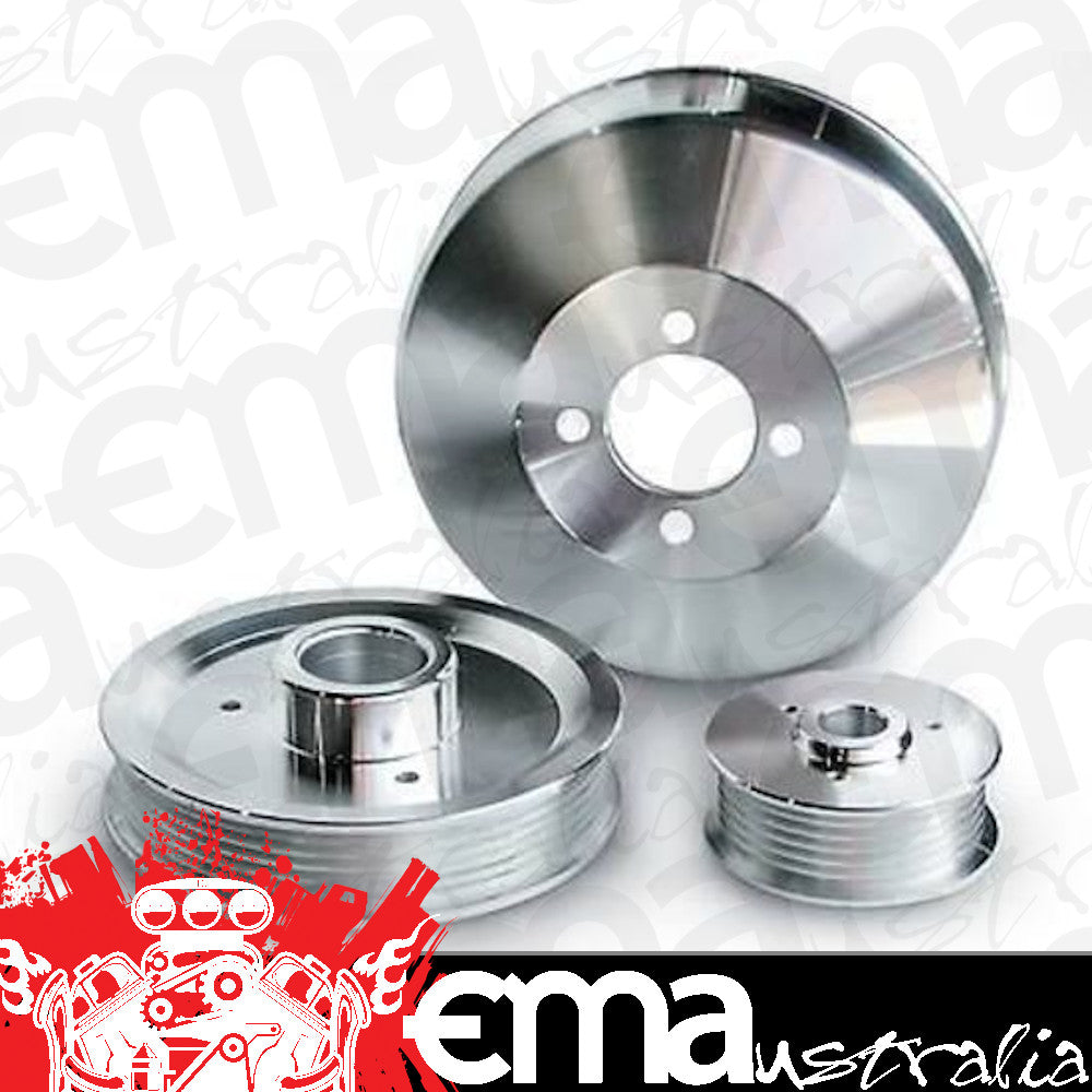 Ford Mustang Small Block Windsor 5.0L/302 C.I.D. 1979-'93 Performance Serpentine Pulley Kit For 5.0L V8 '79-'93 March Performance Products MPP2210
