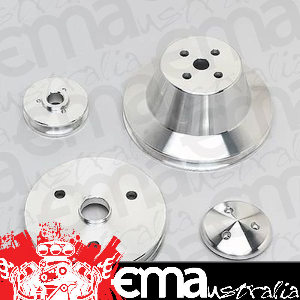 March Performance Products MPP6015 Performance 2-Groove V-Belt Pulley Set suit Short Pump Chev SB V8