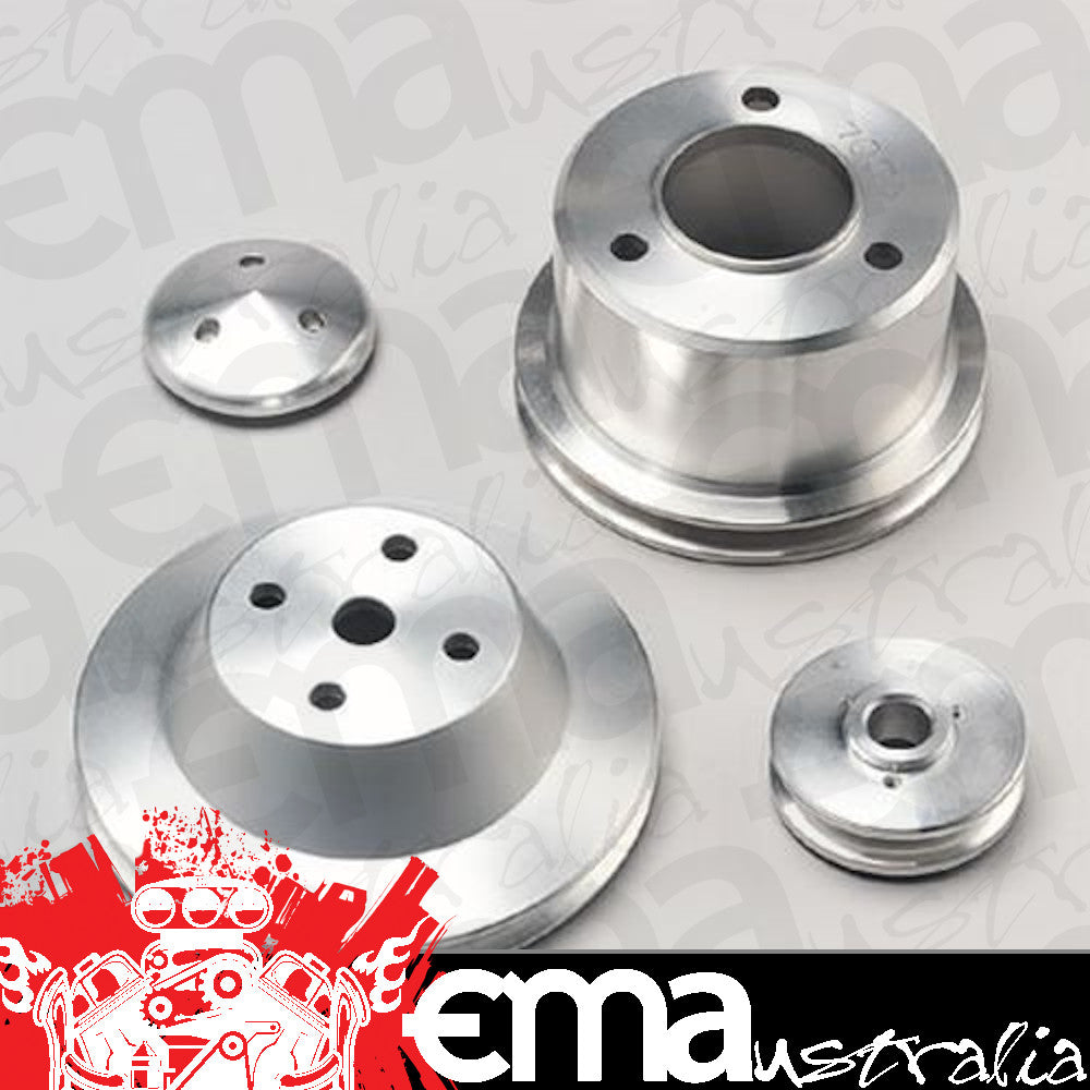 March Performance Products MPP6050 Performance 1-Groove V-Belt Pulley Set suit Long Pump Chev SB V8