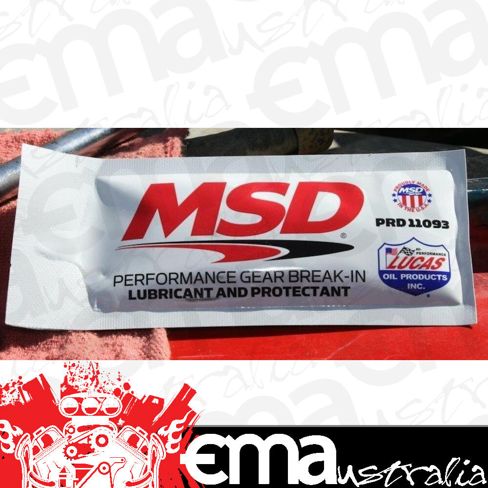 MSD Ignition MSD11093 Performance Gear Break-In Lubricant 18.5mmMl (5/8 Fl.Oz) Satchel