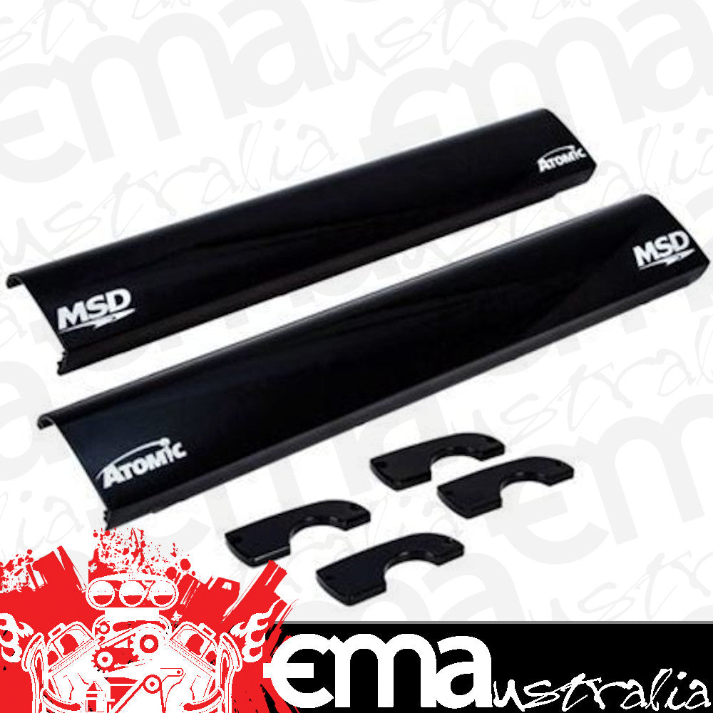 MSD Ignition Atomic Fuel Rail Covers Black
