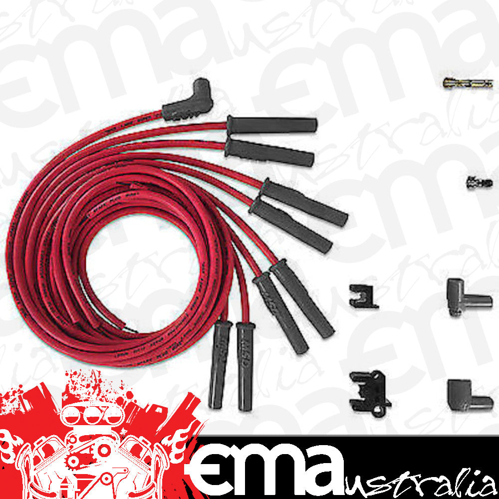 Universal V8 Multi angle plug boots Super Conductor Leads HEI Distributor 8.5mm MSD Ignition MSD31189
