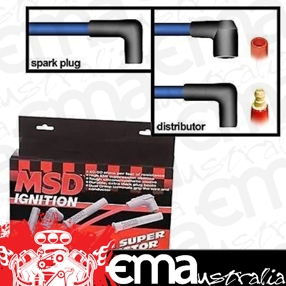 MSD Ignition MSD31233 Uni Black Super Conductor Ignition Wires 31233