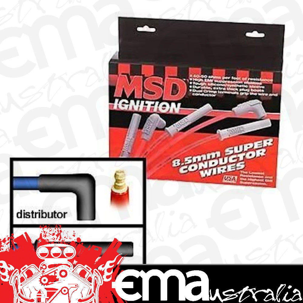 MSD Ignition MSD31369 GM V8 8.5mm Super Conductor Ignition Leads