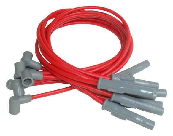 MSD Ignition MSD31379 8.5mm Spark Plug Lead Set Red Chev 396-454 Socket