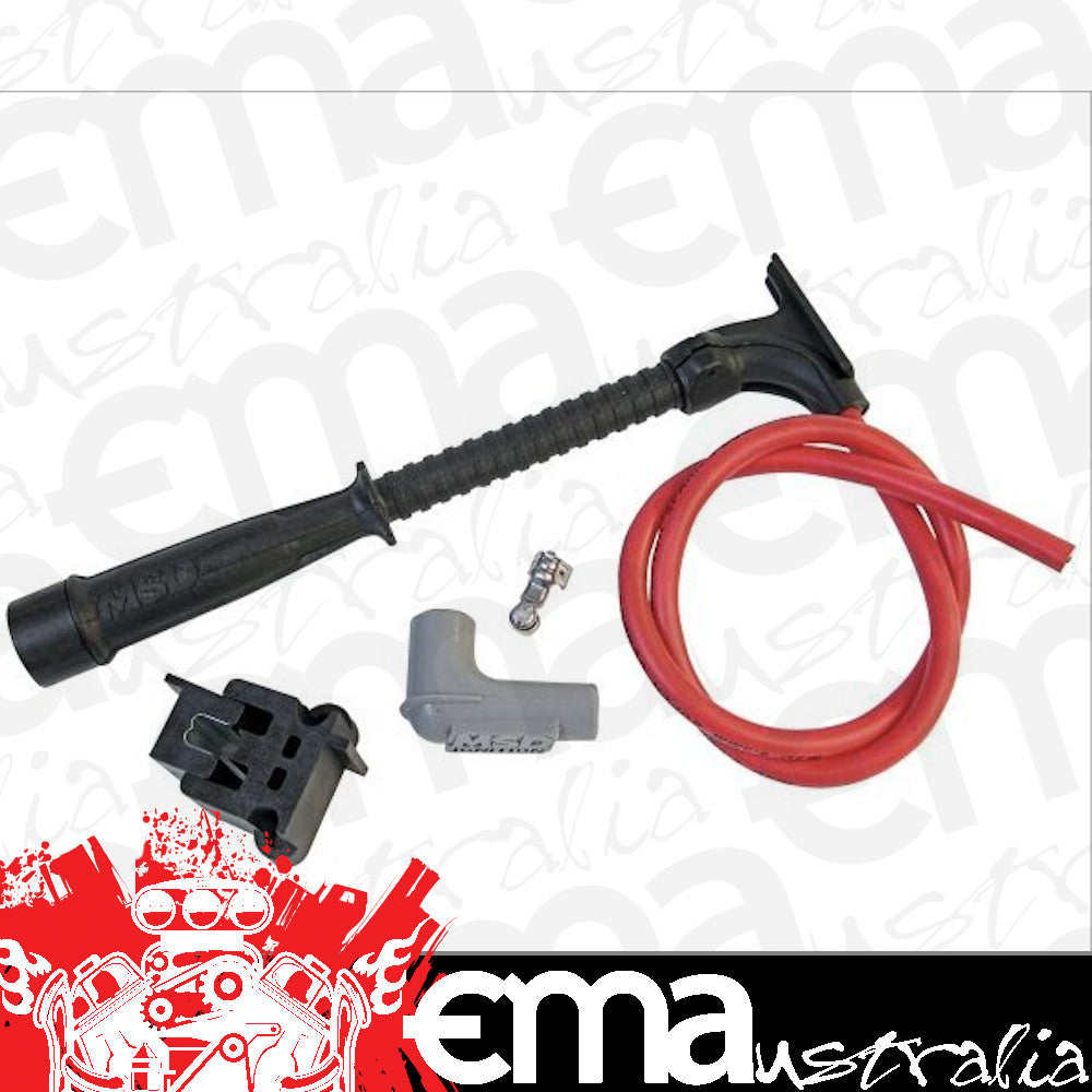 MSD Ignition MSD31559 Super Conductor Plug Lead Set 8.5mm Race Dual Plug Hemi HEI Red
