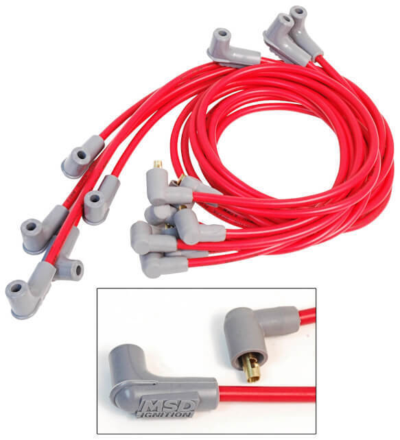 MSD Ignition MSD31609 8.5mm Spark Plug Lead Set Chev BB V8 Socket