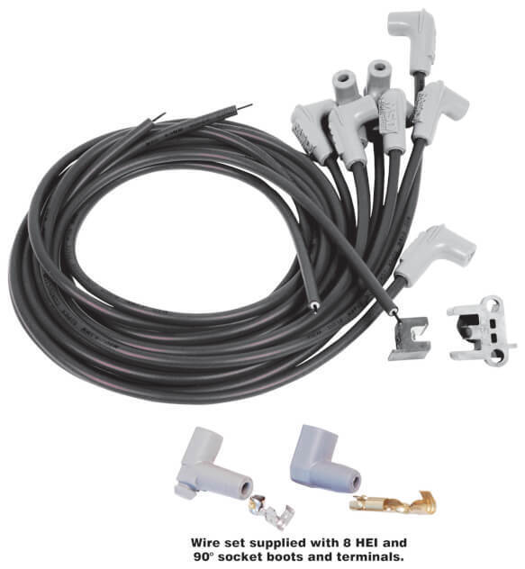 MSD Ignition MSD32143 8.5mm Super Con Spark Plug Lead Set Black Lt1 Camaro '93