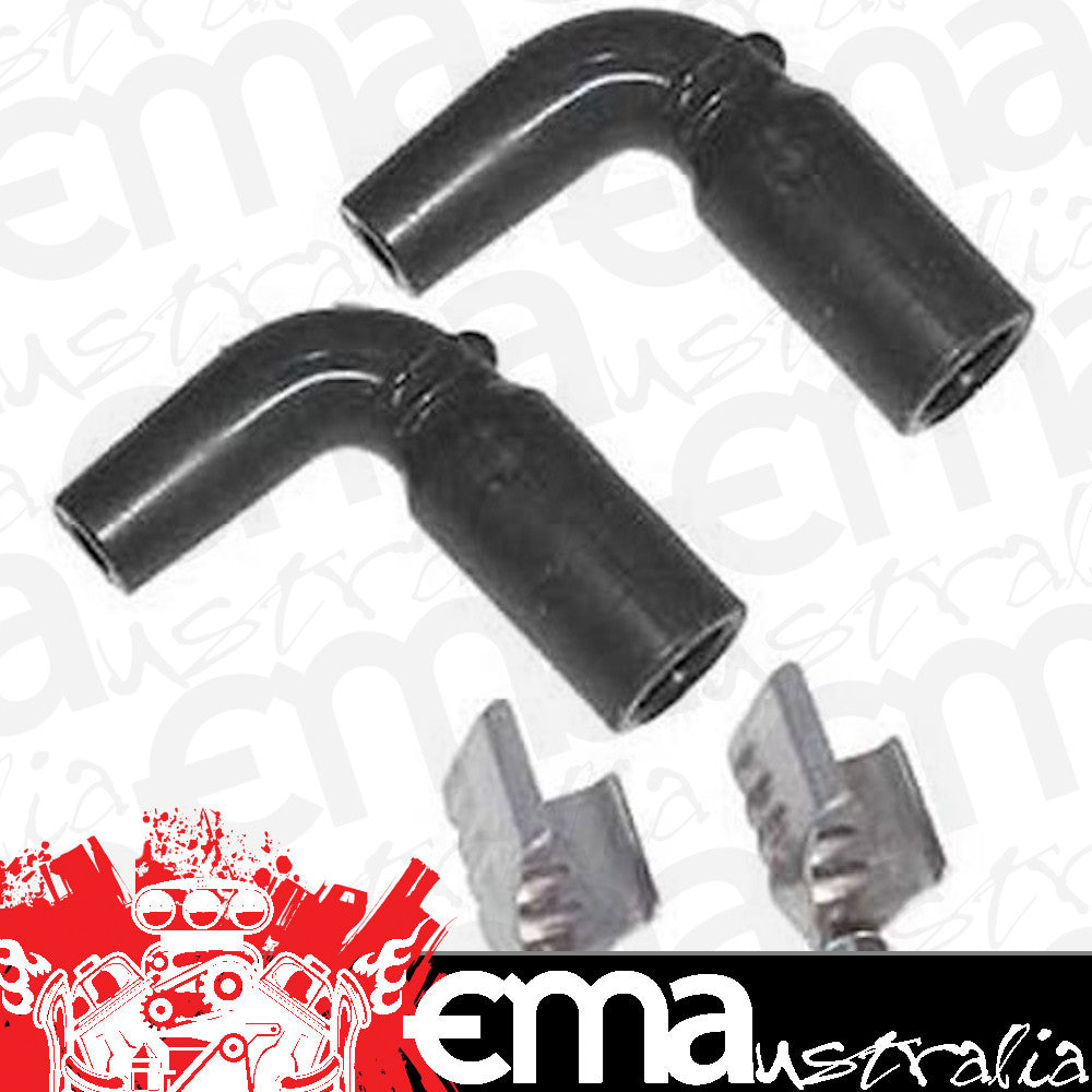 MSD Ignition MSD3303 Replacement 90 Distributor Boots 8.5mm Silicone Black (pair)