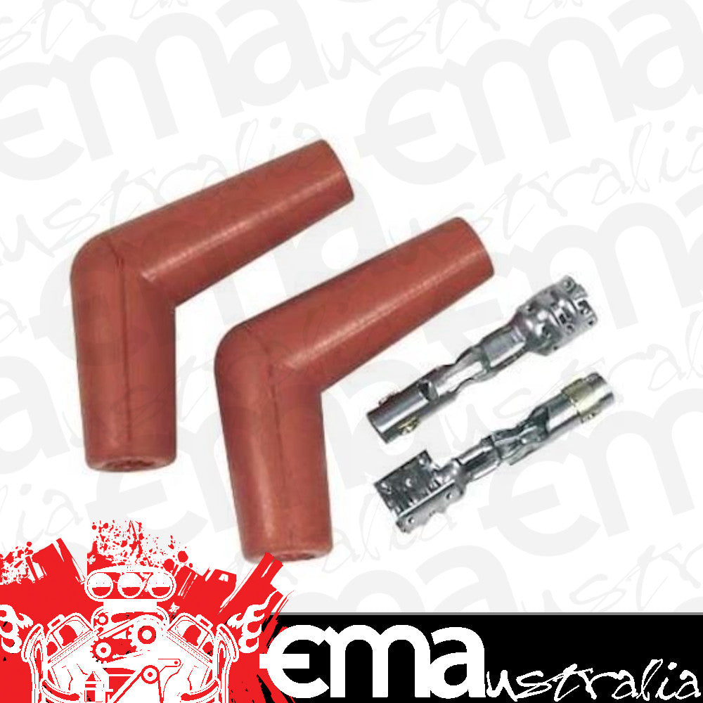 MSD Ignition MSD3326 Pro Racing Boots Hi Temp 115 Orange Silicone Spark Plug Boots (pair)