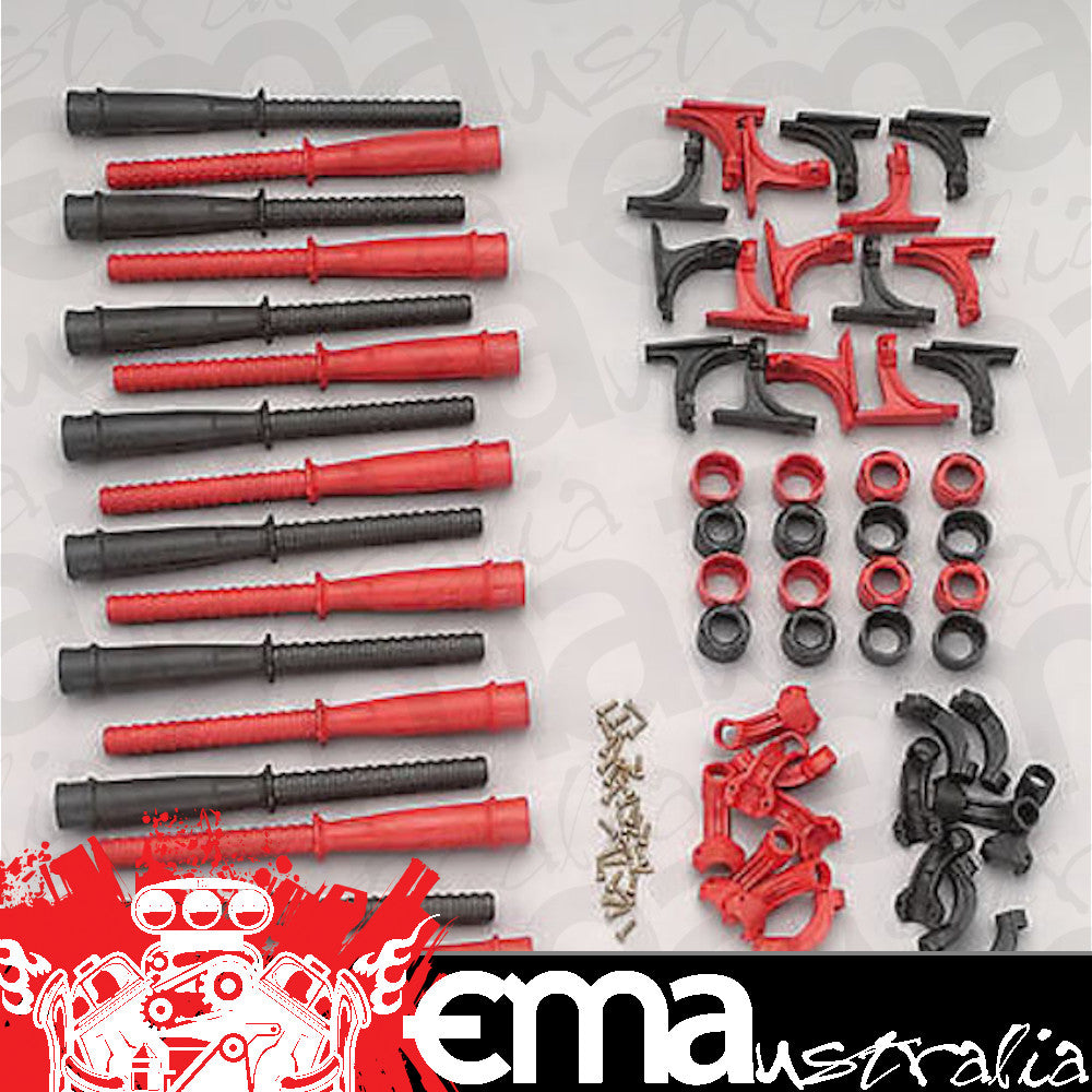 MSD Ignition MSD3475 Hemi Tubes 8.5mm 8 Black Tubes 8 Red Tubes