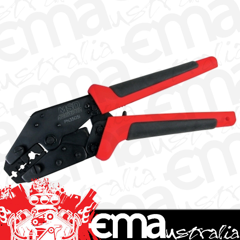 MSD Ignition MSD35051 Pro-Crimp Tool (Ignition Lead Crimping Tool suit 8 - 8.5mm Lead Ratchet Removable Jaws)