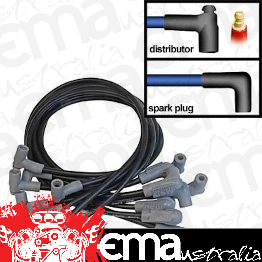 MSD Ignition MSD35603 Spark Plug Wires Super Conductor Spiral Core 8.5mm Black 90 Degree Boots Chevrolet Big Block V8 Set