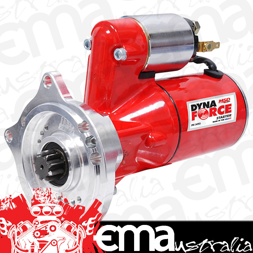 MSD Ignition MSD5093 Ford BB FE Engines Red Dynaforce Mini Reduction Starter