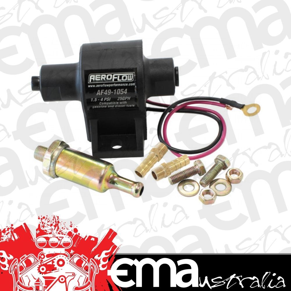 Aeroflow AF49-1054 1.5 - 4 Psi 25 GPH Inline Pump1/8" NPT Inlet with 5/16" Out