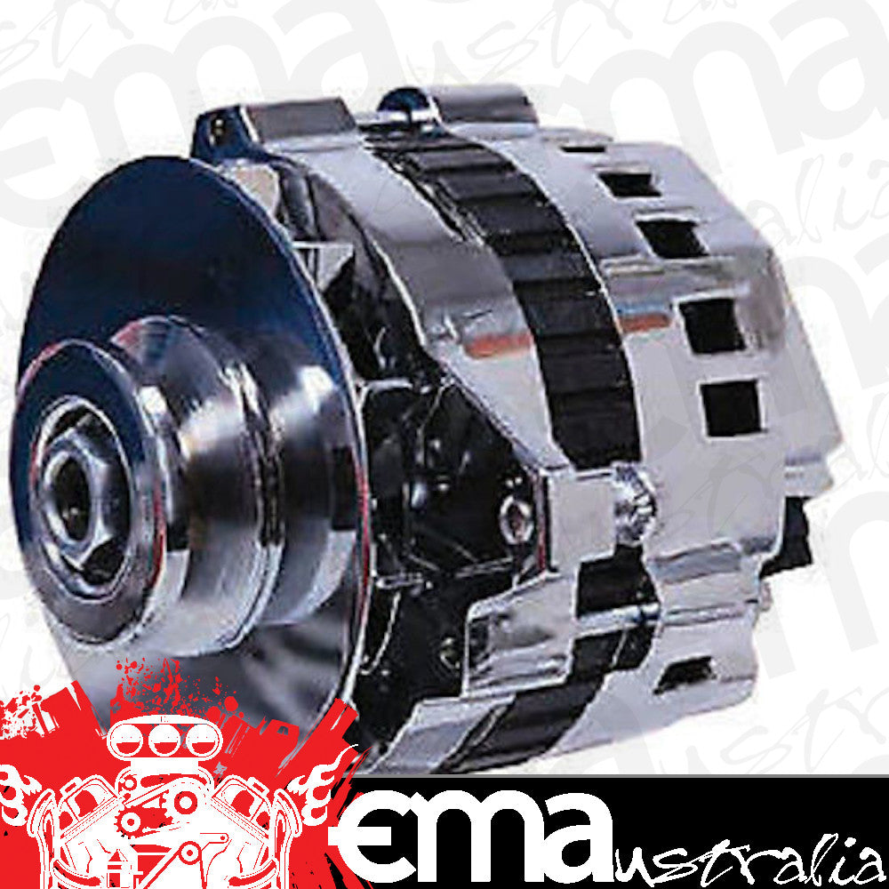 MSD Ignition MSD5322 GM Vehicles 1955-on Dynaforce 120 Amp 12v 1 Wire Alternator Chrome