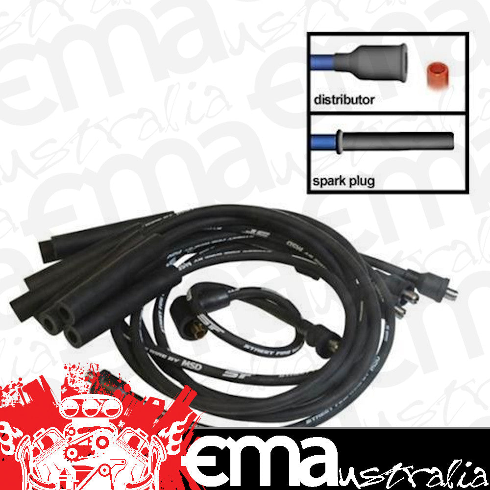 MSD Ignition MSD5530 Chrysler SB 273-360 Street Fire Spark Plug Lead Set 8mm
