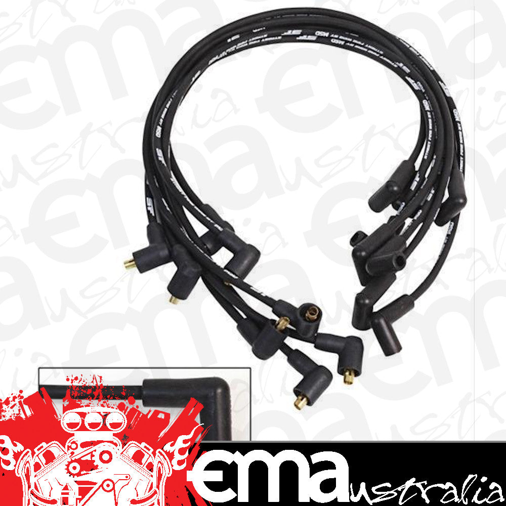 MSD Ignition MSD5564 Chev SB Street Fire Plug Lead Set Black 8mm Under Manifold
