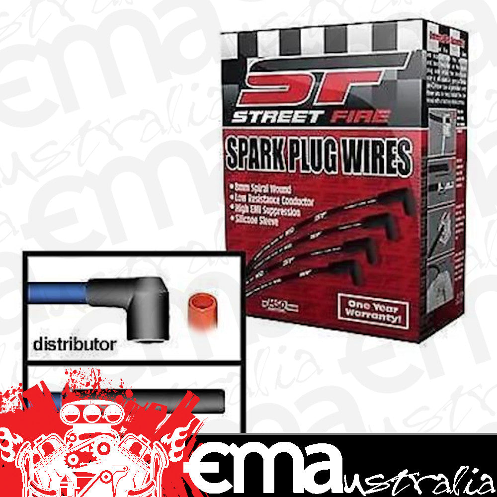 MSD Ignition MSD5574 Holden Commodore LS2 LS3 V8 VZ VE Street Fire Spark Plug Lead set