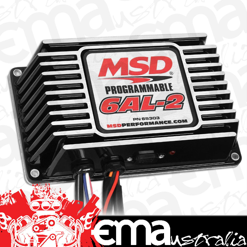 MSD Ignition MSD65303 Black Digital Programmable 6AL-2 Ignition Controller