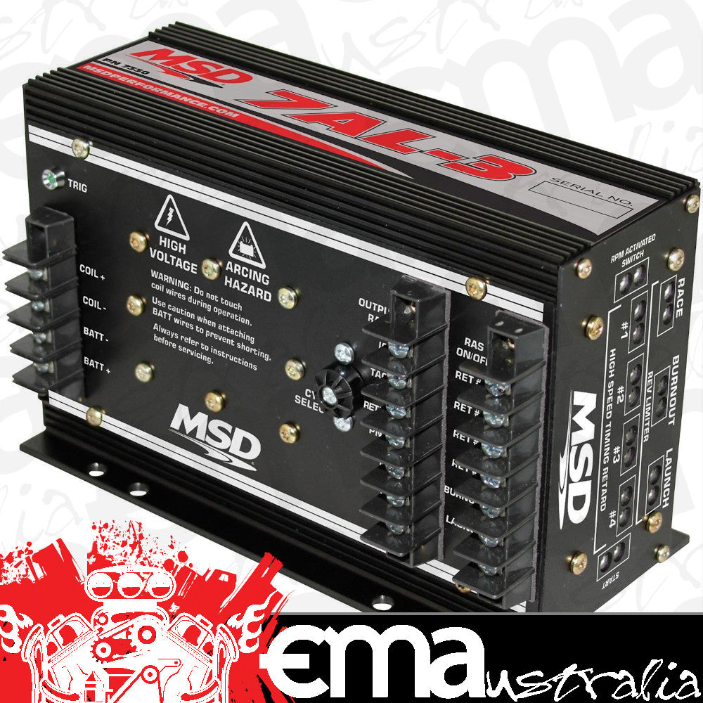 MSD Ignition MSD7330 7AL-3 Ignition Control Box Analog Captive Discharge Rev Limiter