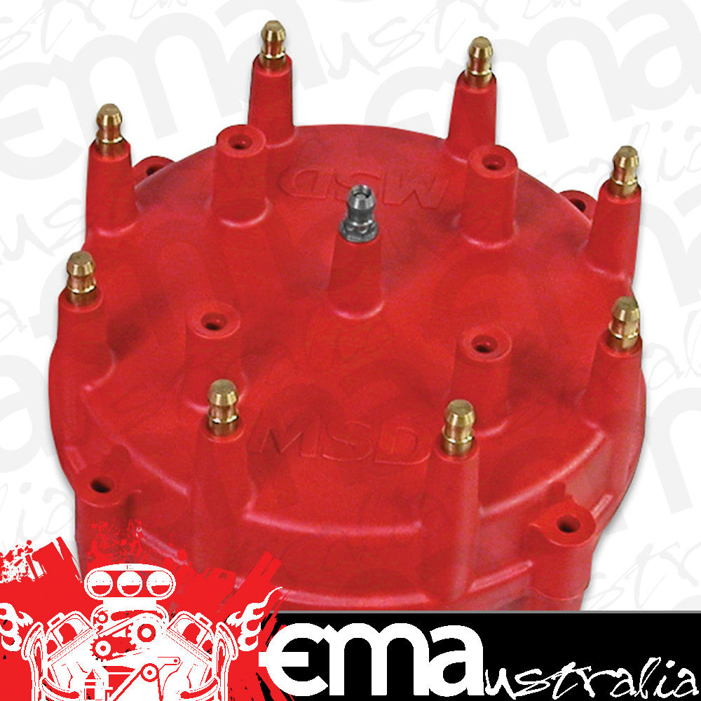 MSD Ignition MSD7455 Pro-Cap Cap-A-Dapt Kit - Red 5" Dia Cap & Rotor Kit Fits Pro Mag 44 Pro Mag 12