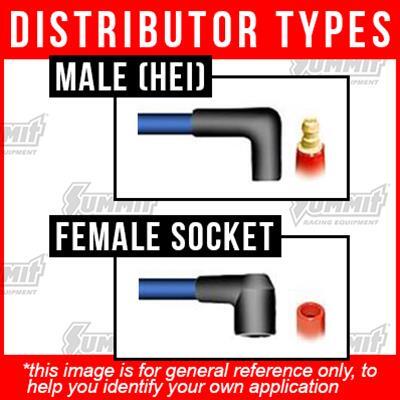 MSD Ignition MSD8014 GM V6 Replacement Distributor Cap Male/HEI Red Clamp On