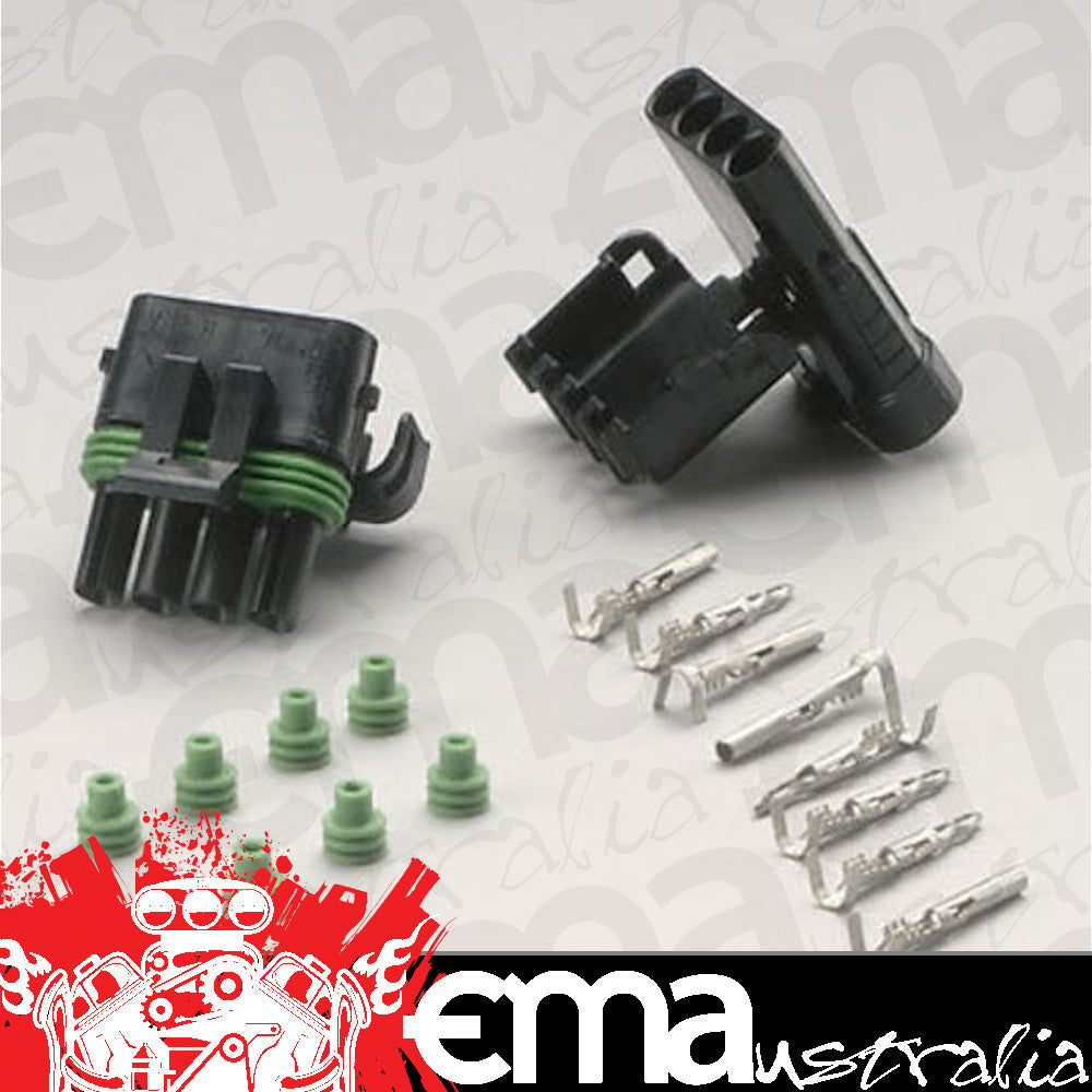 MSD Ignition MSD8171 Weathertight Connector 4 Pin 1 Male 1 Female End