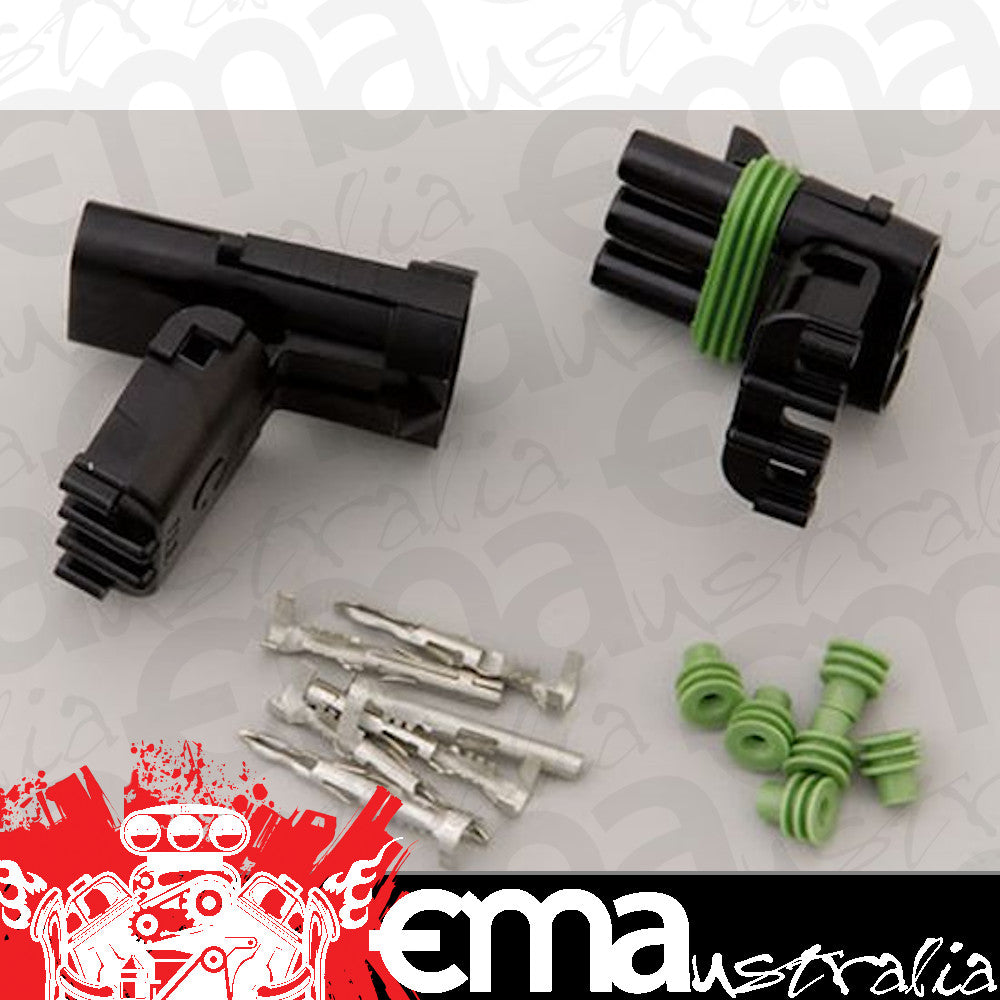 MSD Ignition MSD8172 Weathertight Connector 3 Pin 1 Male 1 Female End