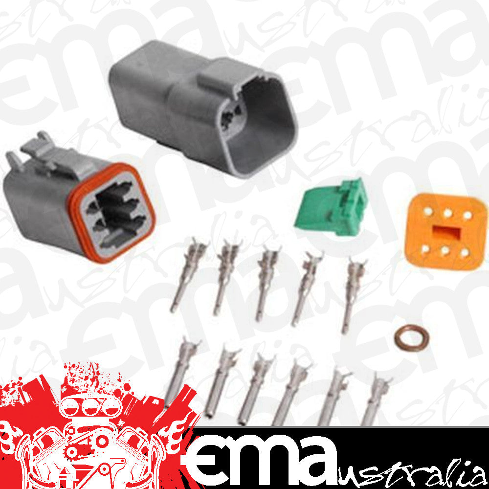 MSD Ignition MSD8180 Duetsch Connector 6-pin 16 Gauge Wire