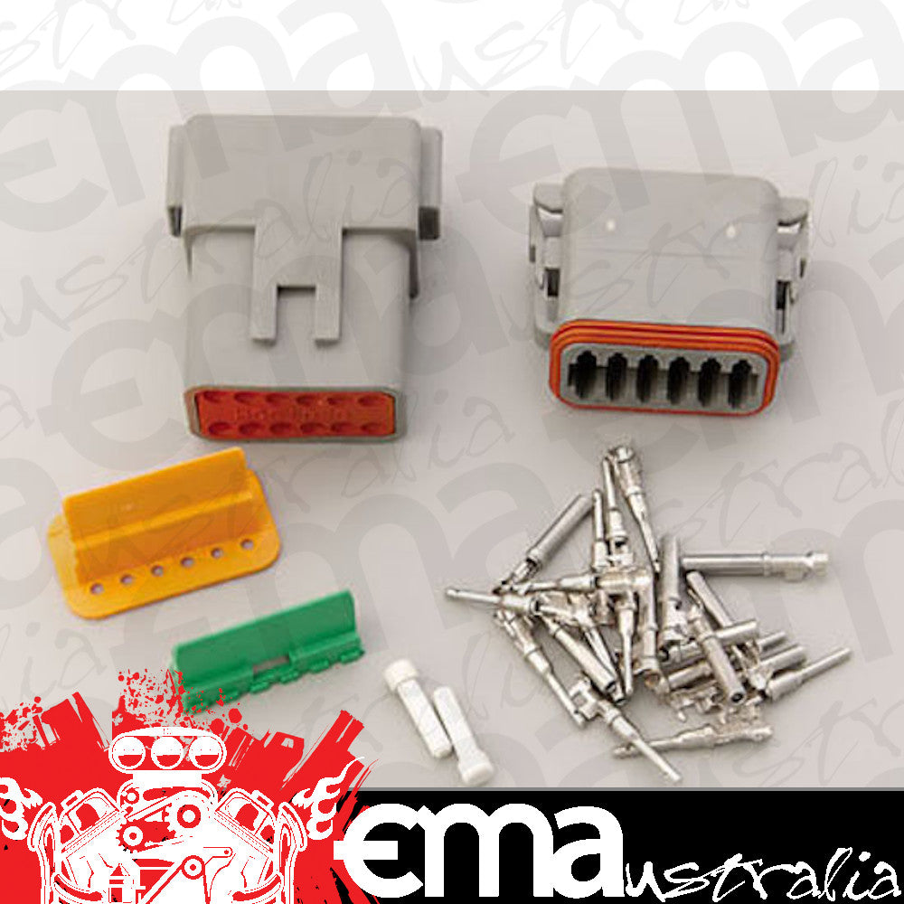 MSD Ignition MSD8186 Deutsch Connector Dt Series 12 Pin 16 Gauge 1 Male 1 Female