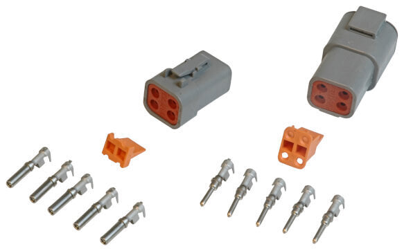 MSD Ignition MSD8187 Connector Deutsch 4-Pin 12-14 Gauge